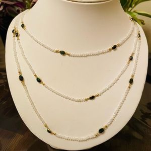 Sterling Silver Ethiopian Opal And Moonstone Necklace